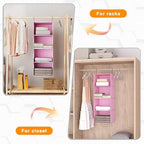 Hanging Closet Organizer 4-Shelf, Oxford Fabric Wardrobe Storage - Image 5
