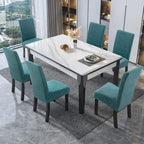 Genina Waterproof Dining Chair Covers Set of 4 Parsons Chair Slipcovers - Image 6