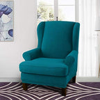Granbest Premium Water Repellent Wingback Chair Cover 2-Piece High Stretch - Image 2
