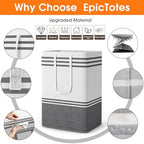 3 Pack Large Laundry Baskets, Laundry Hampers, Freestanding Waterproof - Image 4