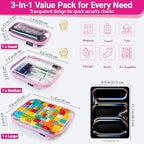 YQBRAO Clear Hard Shell Organizer Case Set - Image 4