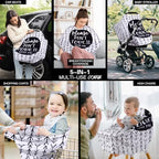 Metplus Baby Car Seat Cover, No Touch Sign Carseat Canopy & Nursing Covers - Image 2
