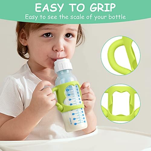 Aolso Silicone Baby Bottle Handles, Easy Grip Handles to Hold Baby Bottle - Image 4