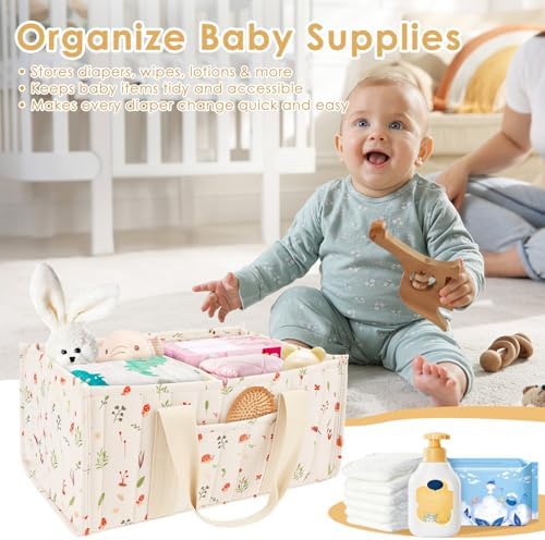 Baby Diaper Caddy Organizer, Baby Nappy Caddy Organizer - Image 3