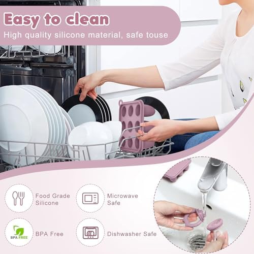Baby Fruit Food Feeder Breastmilk Popsicle Molds, Silicone Food Freezer Tray - Image 6