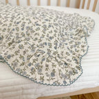 BuLuTu Blue Floral Soft Cotton Pillowcase Standard Size, 1 Pack - Image 5