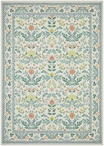 Joydeco Boho Floral 6x9 Rug for Living Room, Non Slip Indoor Carpet for - Image 2