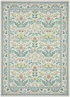 Joydeco Boho Floral 6x9 Rug for Living Room, Non Slip Indoor Carpet for - Image 2