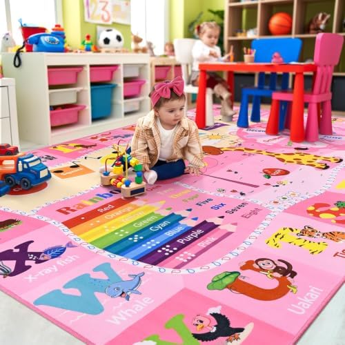 BENRON 4x6 Playroom Rug Washable, Play Mat - Image 7