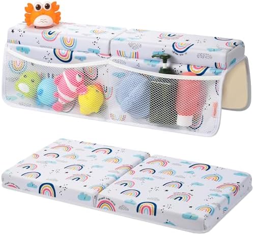 Bath Kneeler and Elbow Rest Pad Set, 1.5” Thick Bathtub Kneeling Mat by MeloDirect