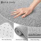 Keeko Round Area Rug 4ft for Living Room Bedroom, Soft Washable Circle Rug - Image 2