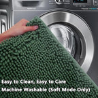 BOANKODU Bathroom Rugs 47x17, Extra Soft Absorbent Chenille Bath Rugs, PVC - Image 7