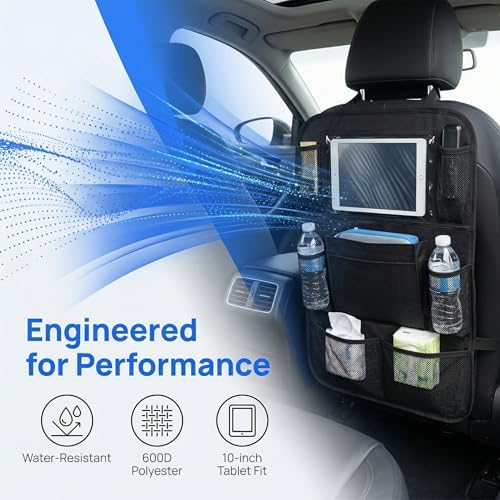 Car Backseat Organizer, 9 Storage Pockets Car Seat Organizer - Image 3