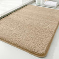 Polyester Bathroom Rug 20"x32" Light Brown, Non-Slip Soft Bath Mat by Kildoss