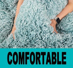 Fluffy Stuffed Animal Storage Bean Bag Chair Cover, Faux Fur Comfy Bean Bag - Image 6
