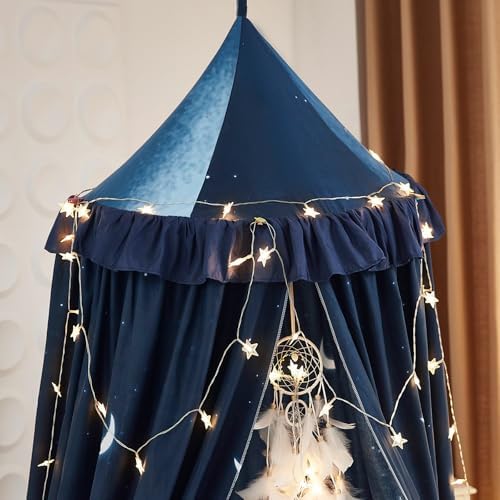 Kertnic Decor Princess Canopy for Girls Bed, Soft Smooth Playing Tent Canopy - Image 4