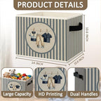 Boy Nursery Foldable Storage Bins Box - Image 6