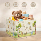 Rectangle Neutral Classic Winnie Bear Baby Basket - Image 2
