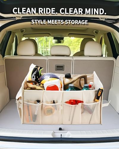 SIBOFUEGO Sturdy Car Trunk Organizer – Large Capacity Trunk Organizer - Image 2
