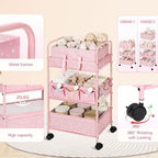 Yookeer 2in1 Baby Diaper Caddy Organizer Cart 3 Tier Large Capacity Metal - Image 3