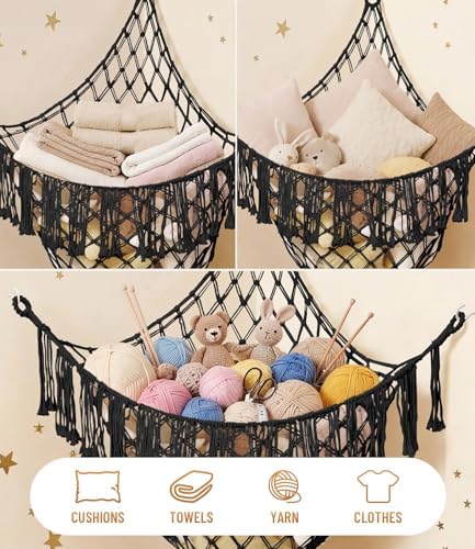 Lare Stuffed Animal Storage Hammock Corner Net - Image 6