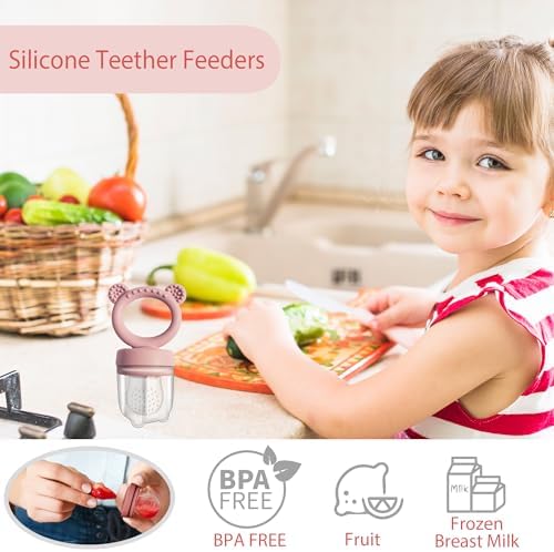Big Spinach Silicone Freezer Tray Baby Fruit Feeder Food Teething Set Must-Have - Image 4