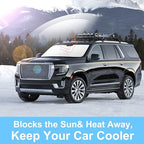 TINGLU Sun Shade for GMC Yukon XL/Chevrolet Suburban 2021-2024 2025 Accessories - Image 5