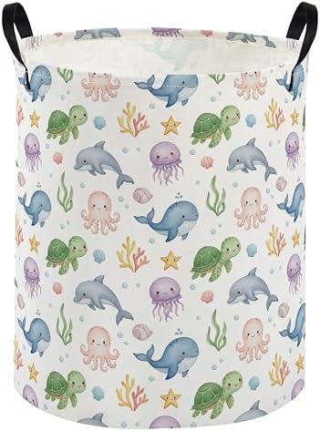 Kids Laundry Basket Ocean Hamper by DDBASKET