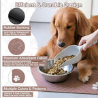 Dog Cat Food Mat, Absorbent Pet Feeding Mat - Image 4