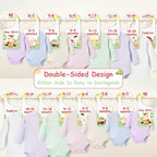 Baby Closet Dividers 8PCS, Farm Animal Theme Wooden Double-Sided Clothes Size - Image 2