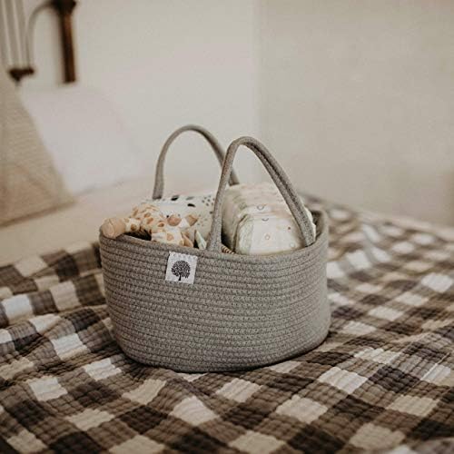 Parker Baby Co. Soft Rope Diaper Caddy Organizer - Image 5