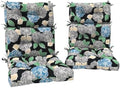 DYTXIII Outdoor High Back Chair Cushions Set of 2, Water Repellent Tufted by DYTXIII