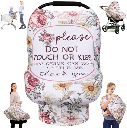 Metplus Baby Car Seat Cover, No Touch Sign Carseat Canopy & Nursing Covers by Metpus