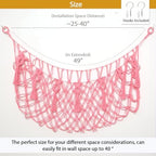 YKBU Stuffed Animal Net or Hammock Macrame Toy Diaplay Plush Toy Holder Corner - Image 4