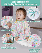 Lictin 3 Pack Baby Bibs for Boy or Girl, Cute Long Sleeve Bib - Image 6