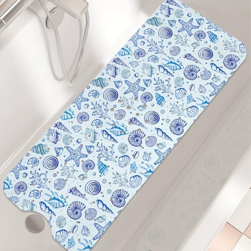 Non Slip Bathtub Mat, Extra Long Starfish Bath Mat - Image 2