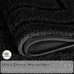 GRANNY SAYS Black Bathroom Rug 24" x 43", Non-Slip Microfiber Bath Mat - Image 5
