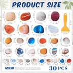 Fullhawl 30 Pcs Pebble Stone Non Slip Shower Stickers, Bathtub Safety - Image 2