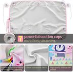 DIZA100 Car Sun Shade for Window Baby, 7 Suction Cups, Cute Patterns for - Image 4