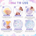 Fullhawl 30 Pcs Pastel Bubble Non Slip Shower Stickers, Bathtub Safety - Image 3