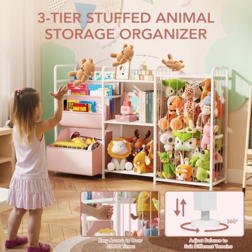 BBLIKE Kids Bookshelf and Toy Storage Organizer - Image 3