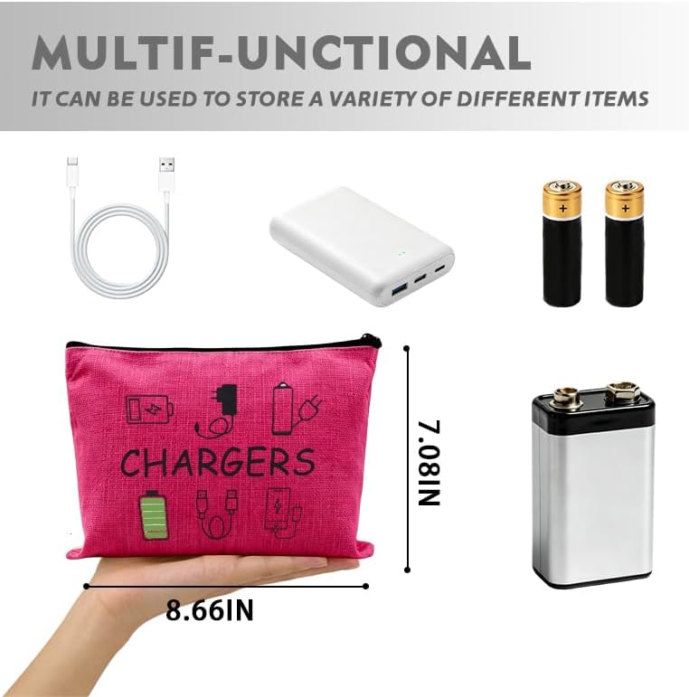 Chargers Electronic Accessories Storage Bag Travel Tech Organizer Pouch - Image 2