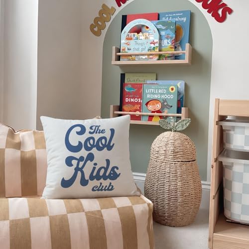Blue Cool Kids Club Pillow Cover 18x18, Kids Room Playroom Decor - Image 7