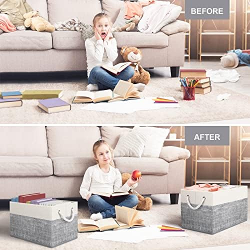 Fab totes Storage Bins 4-Pack, Foldable Storage Baskets - Image 6