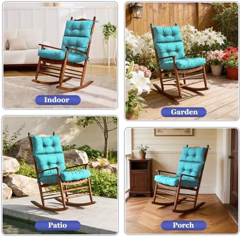 Rocking Chair Cushion, Waterproof and Fade-Resistant Adirondack Rocker Cushions - Image 5