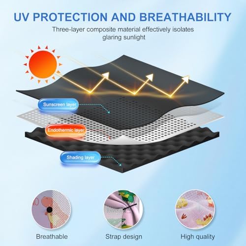 Car Window Shades, 8 Strong Magnets Magnetic Side Window Sun Shade - Image 3