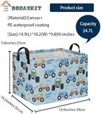 Rectangular Monster Truck Baskets Kids Gift Bins Empty Baby Basket - Image 6