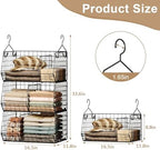 Jautokerdar 3 Tier Closet Hanging Shelves - Image 3