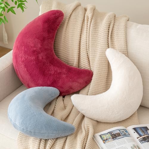 Moon Pillow, Decorative Throw Pillows - Image 3