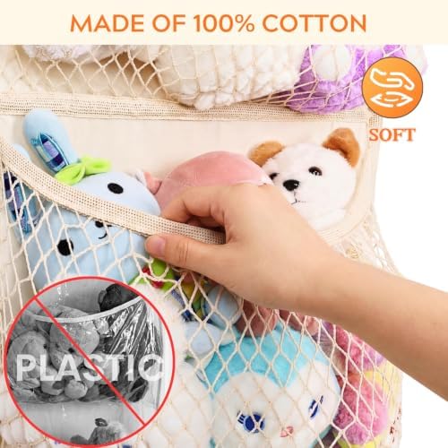 Ofiray-home Cotton Over The Door Stuffed Animal Storage - Image 4